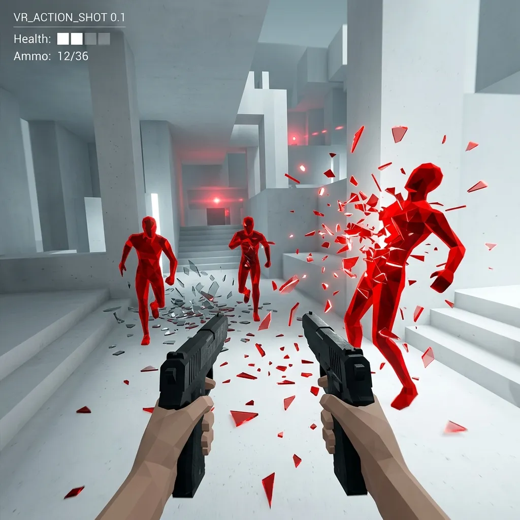 Superhot VR Gameplay